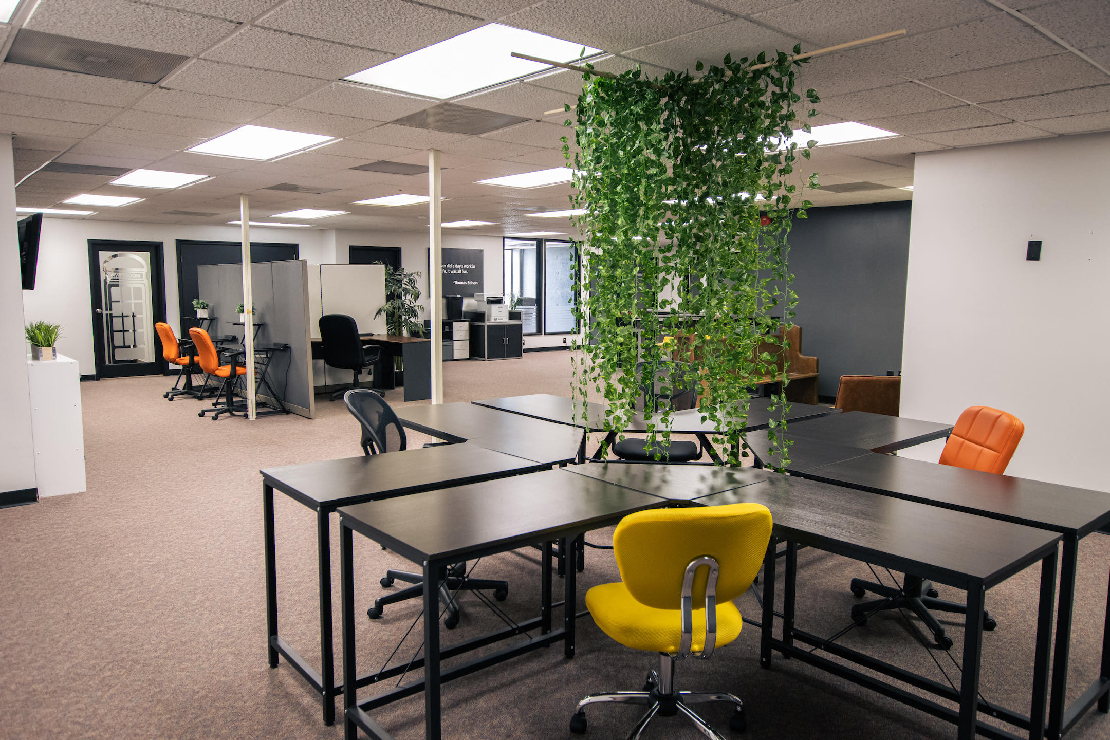 Open coworking space at Smart Space in downtown Poplar Bluff